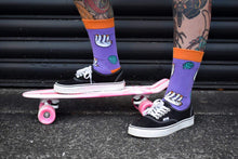 Load image into Gallery viewer, Sloth Sock Purple