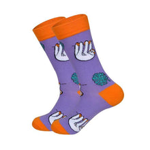 Load image into Gallery viewer, Sloth Sock Purple